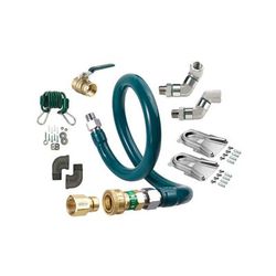 Krowne M10072K12 72" Gas Connector Kit w/ 1" Female/Male Couplings, Stainless Steel