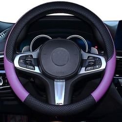 coprivolante per auto in pelle universale antiscivolo da 15 polliciamp;amplificatore; inodore