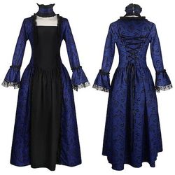 Gotico Rococò Vittoriano Costume da festa Abito da Ballo Principessa Costume Per donna Reale Mascherata Feste Carnevale di Venezia Adulti Vestito
