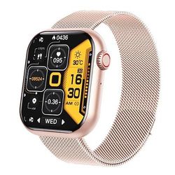 Orologio intelligente F57 con chiamata Bluetooth schermo da 1,91 pollici monitoraggio della glicemia della frequenza cardiaca della temperatura della pressione sanguigna dell'ossigeno