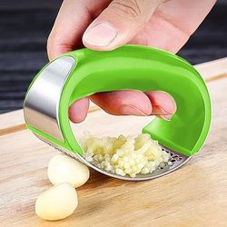 pressa aglio bilanciere in acciaio inox trita aglio trita aglio trita aglio per smash pressa aglio acciaio inox - pressa aglio bilanciere