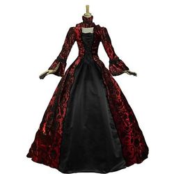Rococò Vittoriano Abito da cocktail Lunghezza lunga Vestito Costume da festa Mascherata Taglie Forti Normale A poeta Taglie Forti Abito da ballo Costume Per donna Reale Balli di fine anno Feste