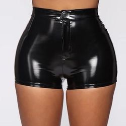 Retrò Vintage Punk Gotico Lattice Lucido Shorts Ragazza gotica Costume Per donna Mascherata Festa / Sera Adulti Shorts