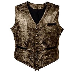 Rococò Barocco Vittoriano Gilet Cowboy del West Tinta unica Costume Per uomo Carnevale Carnevale Evento / Festa Addio al Nubilato Adulti Gilet Primavera Autunno Inverno