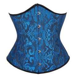 Rococò Punk Gotico Medievale Corsetto Overbust Biancheria intima Bustino 14 ossa di plastica Costume Per donna Reale Matrimonio Ospite di nozze Adulti Corsetto