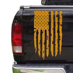 adesivo per auto con decalcomania in vinile per portellone posteriore camion bandiera americana americana compatibile con la maggior parte dei camioncini e la maggior parte dei veicoli