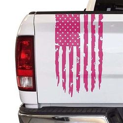 adesivo per auto con decalcomania in vinile per portellone posteriore camion bandiera americana americana compatibile con la maggior parte dei camioncini e la maggior parte dei veicoli