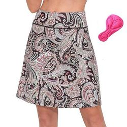 Per donna Piante Gonna pantalone da ciclismo Bicicletta Gonna Pantaloni Mountain Bike MTB Ciclismo su strada Gli sport Cuscinetto 3D Ciclismo Asciugatura Rapida Traspirante Nero Rosa Spandex