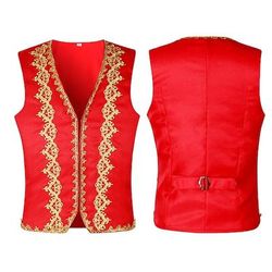 Vintage Steampunk 17° secolo Mascherata Gilet Abbigliamento esterno Principe Jacquard Jacquard Costume Per uomo Halloween Carnevale Mascherata Festa / Sera Carnevale di Venezia Adulti Gilet