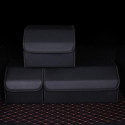1 pz Organizzatore del bagagliaio dell'auto Impermeabile Pieghevole Massima capacità PU Per SUV Camion Van