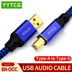 YYTCG cavo USB Hifi DAC A-B A-C A-A C-B C-C Alpha 6N OCC Digital AB Audio da A A B cavo dati di