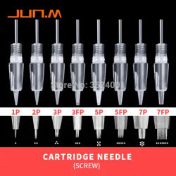 5/10PCS Permanent Makeup Disposable Screw Tattoo Needle 1D 3P 5F Microblading Needles Eyebrow Shading For PMU Tattoo Machine