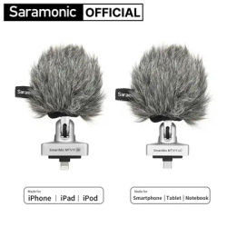Saramonic SmartMic MTV11 UC/Di Condenser Plug and Play Microphone for iPhone Android PC Laptop Streaming Youtube Recording Vlog