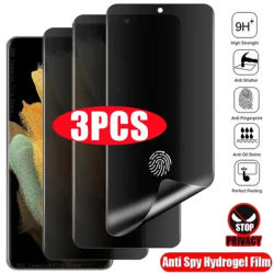 3PCS Anti Spy Hydrogel Film Protector Case for Samsung Galaxy S21 S20 S22 S23 Ultra Note 20 10 Fe