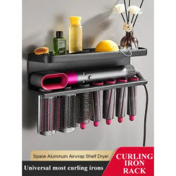 Hairdryer Holder Wall Mount Suitable For Dyson Airwrap Shelf Dryer And Hair Curler Holder Storage Rack Bathroom Organizer FR2002