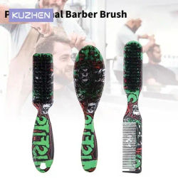 New Type Double-sided Professional Barber Neck Brush Comb Shaving Beard Salon Carving Duster Cleaning Brush Hair Cutting Comb