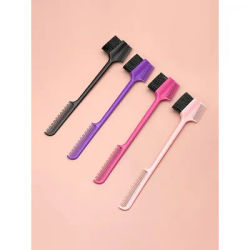 3 in 1 Edge Brush Comb Double Sided Edge Control Brush For Hair Salon Hair Comb Brushes Beauty Tools Professional Accessories
