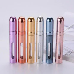 Perfume bottle 12ml portable small sample glass empty bottle cosmetic utensils small spray bottle pressed empty bottle dispensin