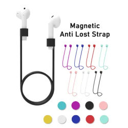 70cm Anti Lost Strap Magnetic Silicone Rope Bluetooth Earphone Holder Cable Magnetic Anti Lost Cord for AirPods 1/2/3 Gen Earbud