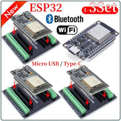 1-3Set ESP32 32 CH340C Development Board TYPE-C Micro USB WiFi+Bluetooth Ultra-Low Power Consumption SPI Wireless Module
