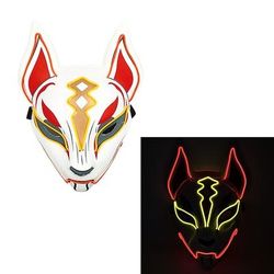 carnevale led maschera di halloween mascherata cosplay maschera incandescente adatta per uomini donne bambini