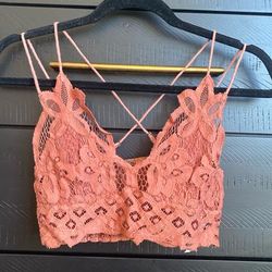 Free People Tops | Free People Fp One Adella Bralette | Color: Orange/Red | Size: Xs