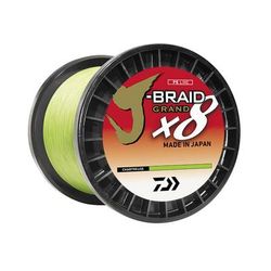 Daiwa J-Braid x8 Grand Braid Line w/Bulk Spool 3000yds 50lb Chartreuse JBGD8U50-3000CH