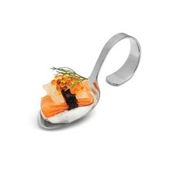 Matfer Bourgeat 051291 5 1/8" Mise En Bouche Spoon, Stainless Steel