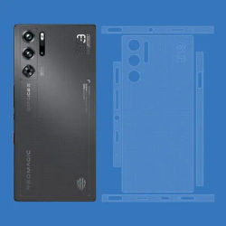 Colorful Matte Film Skin Phone Back +Sides Sticker For Nubia Red Magic 10 9 Pro Plus Z60 Z50 Z70