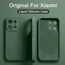 Original Liquid Silicone Phone Case for Xiaomi Mi 13 14 11T 12T 13T Pro Cases Mi 13 12 12S 11 14 Pro