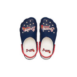 Crocs White Mlb Atlanta Braves Classic Clog Shoes