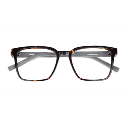 Unisex s square Tortoise Gray Acetate,Carbon Fiber Prescription eyeglasses - Eyebuydirect s Mod