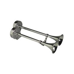Schmitt & Ongaro Marine Deluxe SS Dual Trumpet Horn - 12V 10028