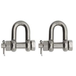 Extreme Max Boattector Stainless Steel Bolt Type Chain Shackle 7/8in Pack of 2 3006.8359.2