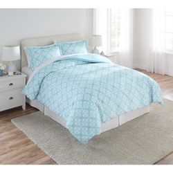 Medallion Duvet Cover by BrylaneHome in Dusty Seafoam (Size KING)