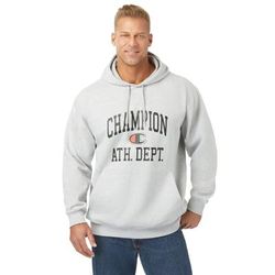 Men's Big & Tall Champion® oversized athletic hoodie by Champion in Heather Grey (Size XL)