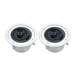 AtlasIED Used FAP62T Strategy II Series 6" 32W Coaxial Ceiling Speakers (Pair, White) FAP62T