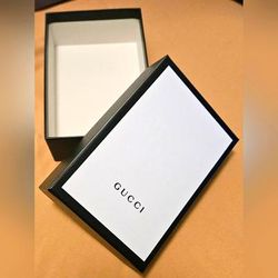 Gucci Accessories | Gucci Empty Black White Gift Box Wallet Wristlet Clutch Bag Jewelry Travel Case | Color: Black/White | Size: Os