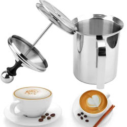 Schiuma di latte Mesh Coffee Foamer utensili da cucina montalatte manuale 400/800ML