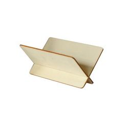 Tablecraft 10516 Taco Holder - Holds 1 Taco, Wood, Beige