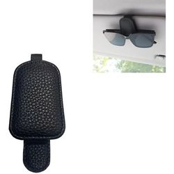 Ccykxa - Noir)Porte-Lunettes de Soleil pour Pare-Soleil de Voiture, Porte-Lunettes magnétique en