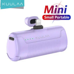 KUULAA Mini Power Bank 4500mAh PowerBank Portable Charger For iPhone 15 14 13 12 Pro Max Externe Batterie For Samsung/Xiaomi