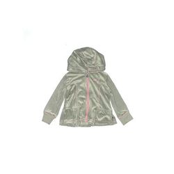 Puma Zip Up Hoodie: Silver Tops - Size 2Toddler