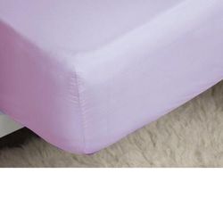 Belledorm Belledorm 200 Thread Count Cotton Percale Deep Fitted Sheet (Lilac) (King) (UK - Superking) - Purple