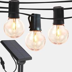 Brightech Ambience Pro Solar LED String Lights - G45, 1W, 3000K - White