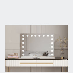Inspired Home Maryann Vanity Makeup Mirror - White