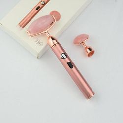 ZAQ ZAQ Sana Rose Quartz USB Rechargeable Vibrating Changeable Face Rollers - 3 Speed