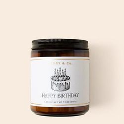 Aydry & Co. Happy Birthday Candle