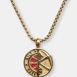 Ed Jacobs Denver Nuggets Pendant Necklace - Gold