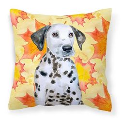 Caroline's Treasures Dalmatian Puppy Fall Fabric Decorative Pillow - 18 X 18 IN